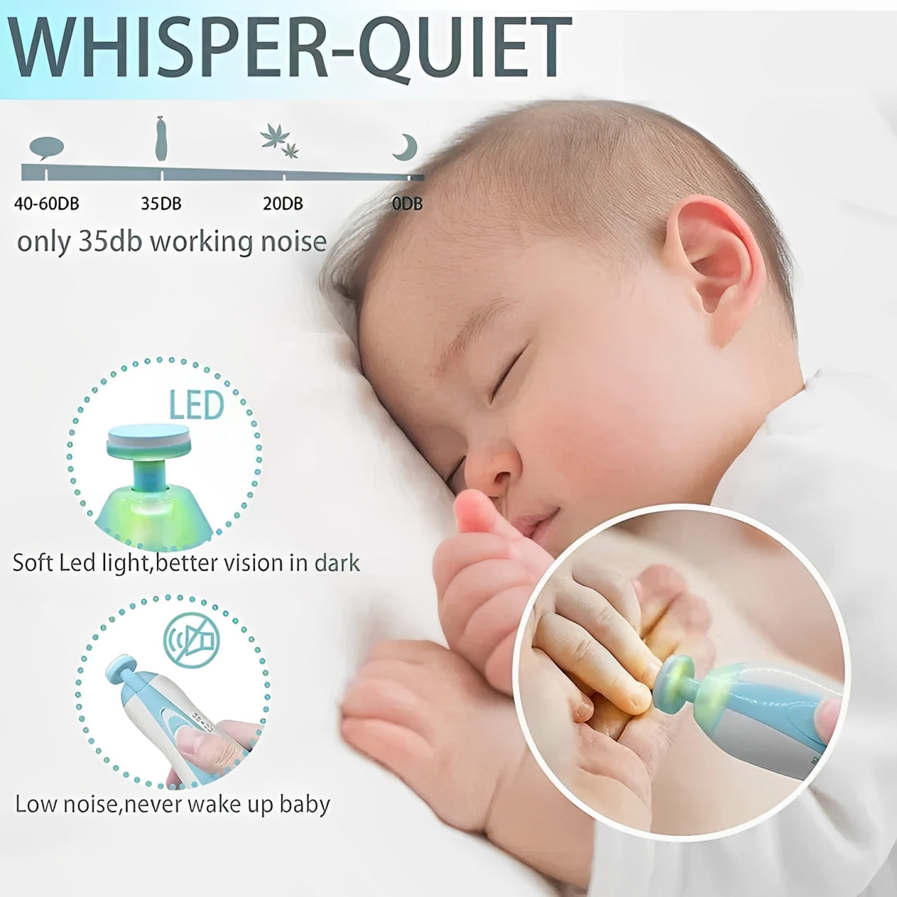 Baby Nail Trimmer with Light